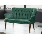 Set canapea 2 locuri cu 1 fotoliu, Cafe ,verde - imagine 11