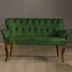 Set canapea 2 locuri cu 1 fotoliu, Cafe ,verde - imagine 14