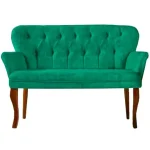 Set canapea 2 locuri cu 1 fotoliu, Cafe ,verde - imagine 2