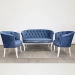 Canapea Milano culoare albastru 2 locuri - imagine 8