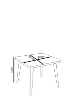 Set masa+ 2 scaune pentru copii Bambi Homs roz - imagine 4