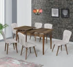 Scaun living tapitat mustar Beluga Homs - imagine 24