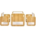 Set masa + 2 scaune copii 60×40×45 cm – PAL alb/sonoma – Marni - imagine 2