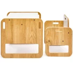 Set masa + 1 scaun copii 60×40×45 cm – PAL alb/sonoma – Marni - imagine 8