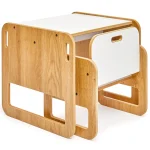 Set masa + 2 scaune copii 60×40×45 cm – PAL alb/sonoma – Marni - imagine 7