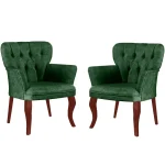 Fotoliu tip berjer, Cafe Homs,verde - imagine 4