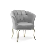 Set canapea Viena 2+1+1Homs textil gri-auriu,30703 - imagine 7