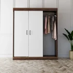 Dulap Homs 4 usi, 2 sertare alb, SD084-017749 - imagine 4