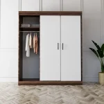 Dulap Homs 4 usi, 2 sertare alb, SD084-017749 - imagine 7