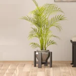 Suport ghiveci Anca, din metal, culoare negru - imagine 4