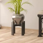 Suport ghiveci Anca, din metal, culoare negru - imagine 2