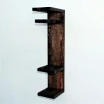 Suport sticla vin din lemn 1001 Homs 12 x 55 x 15 cm, Maro - imagine 5