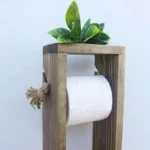 Stand suport toaleta,seria wood Homs, 55x10x10 cm, lemn natur,700015 - imagine 4