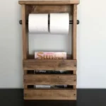 Stand suport toaleta,seria wood,homs,lemn natur,700034 - imagine 2