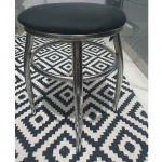 Scaun taburet, Color Homs negru 45 x 30 x 30 cm - imagine 3