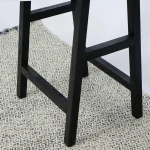 Scaun bar, taburet,William,din lemn,culoare negru,70 cm - imagine 3